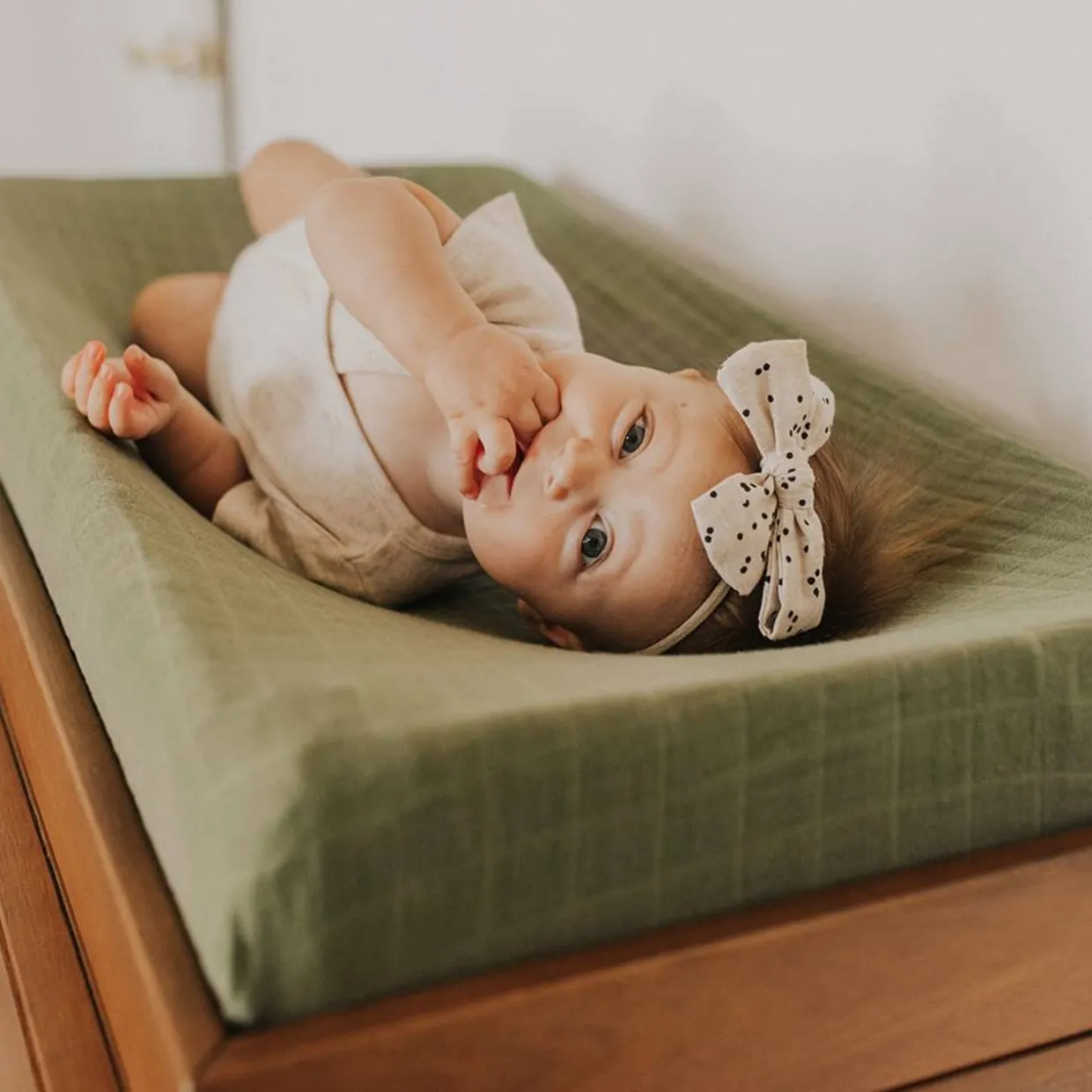 Little Unicorn - Muslin Changing Pad Cover / Bassinet Sheet