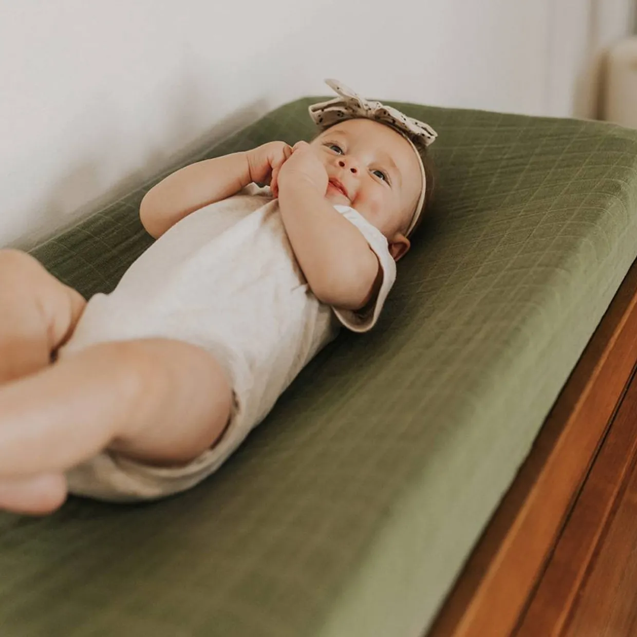 Little Unicorn - Muslin Changing Pad Cover / Bassinet Sheet