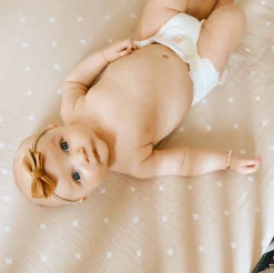 Little Unicorn - Muslin Fitted Cot Sheet - 132 x 71cm