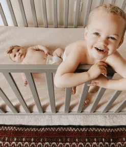 Little Unicorn - Muslin Fitted Cot Sheet - 132 x 71cm