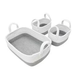 Living Textiles Cotton Rope 3pc Storage