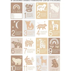 Lolli Living Round Play Mat with Milestone Cards - Clearance