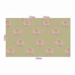 Mahalo Eco Blackout Blinds - Green Palms FAULTY SECONDS