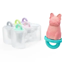 Melii 6 Piece Animal Ice Pops with Tray