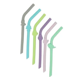 Melii Silicone Animal Straws with Cleaning Brush