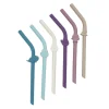 Melii Silicone Luxe Animal Straws with Cleaning Brush