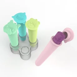 Melii Silicone Push Pops - 4 Pack with Tray