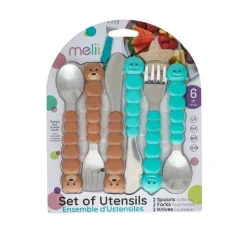 Melii Utensil Animal Set 6 Piece