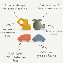 Mushie Bath Play Set - Vehicles