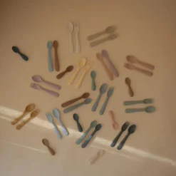 Mushie Dinnerware Fork & Spoon Set