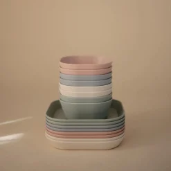 Mushie Dinnerware Square Bowl 2pc