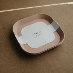 Mushie Dinnerware Square Plate 2pc