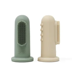 Mushie Silicone Finger Toothbrush 2pk