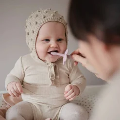 Mushie Silicone Flower Training Toothbrush