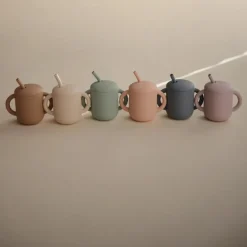Mushie Silicone Training Cup & Straw