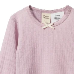 Nature Baby Long Sleeve Merino Pointelle Pyjamas 2pc