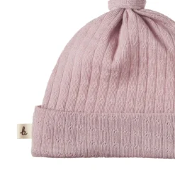 Nature Baby Merino Pointelle Knotted Beanie