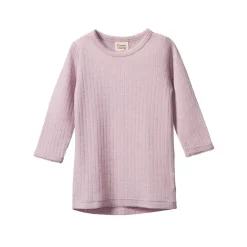 Nature Baby Merino Pointelle Long Sleeve Cloud Tee
