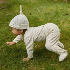 Nature Baby Pointelle Footed Romper