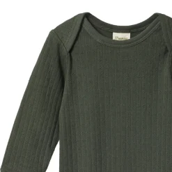 Nature Baby Pointelle Long Sleeve Bodysuit