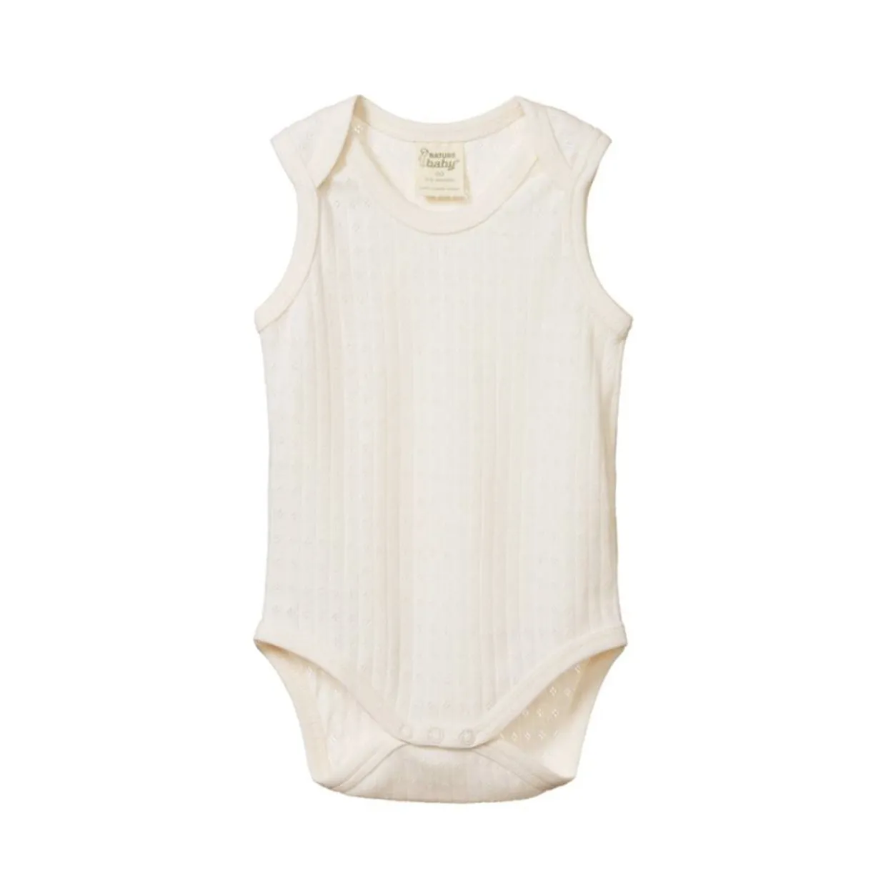 Nature Baby Pointelle Singlet Bodysuit