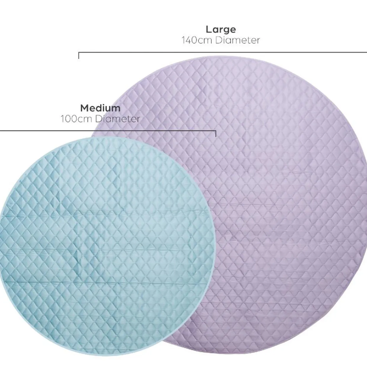Nestling Large Waterproof Quilted Play Mat