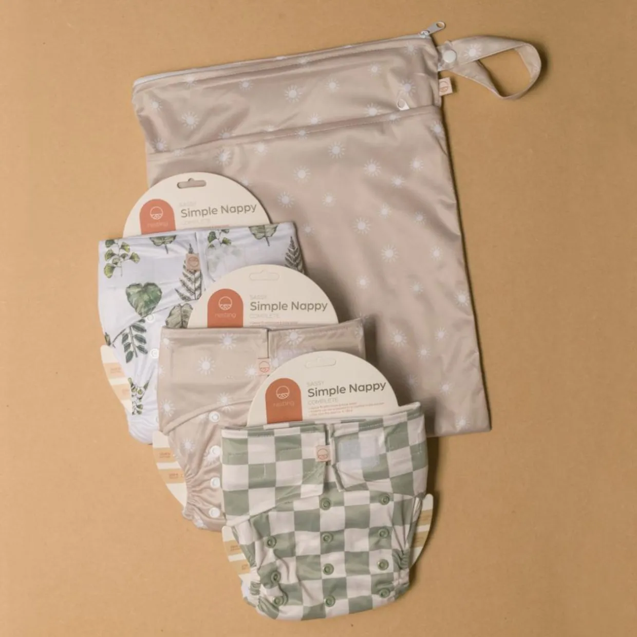 Nestling Nappy Trial Pack - Simple Velcro 3pk