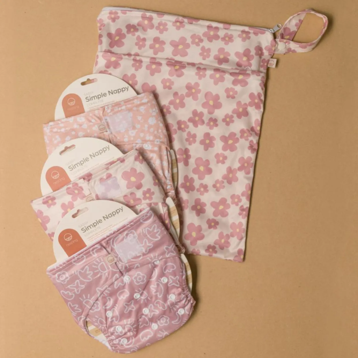 Nestling Nappy Trial Pack - Simple Velcro 3pk