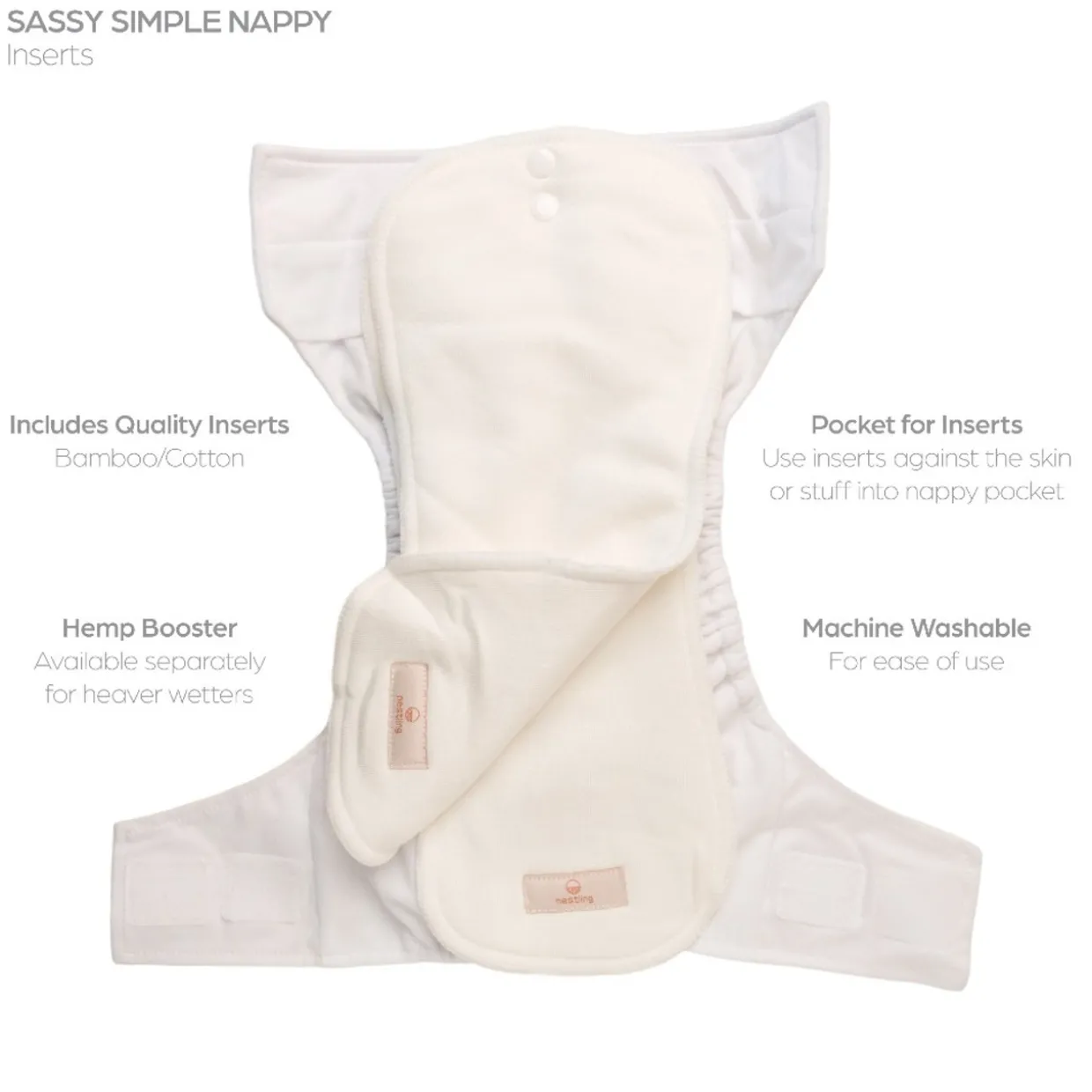 Nestling Simple Nappy Complete - Katherine Quinn Collection