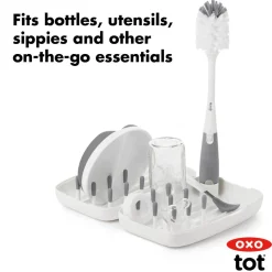OXO Tot On the Go Drying Rack & Bottle Brush