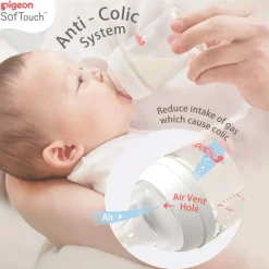 Pigeon SoftTouch Wide Neck Bottle Glass
