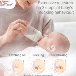 Pigeon SoftTouch Wide Neck Bottle Glass