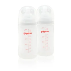 Pigeon SoftTouch Wide Neck Bottle PP Twin Pack
