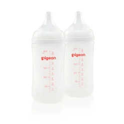 Pigeon SoftTouch Wide Neck Bottle PP Twin Pack
