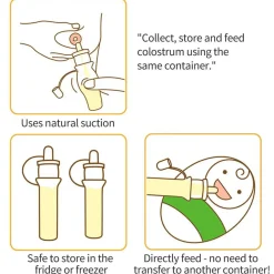 Pre-Sterilised Multi-Size Silicone Colostrum Collector Pack