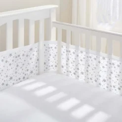 Print Breathable Mesh Cot Liner - 4 Sides
