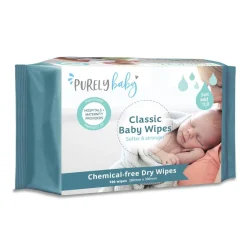 Purely Baby Dry Classic Baby Wipes - 100 wipes