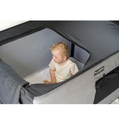 SnoozeShade Air-Permeable Travel Cot Blackout Cover