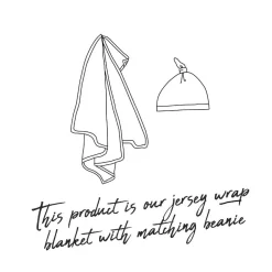 Snuggle Hunny Baby Jersey Wrap & Beanie Set