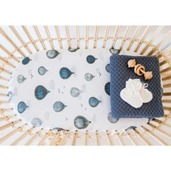 Snuggle Hunny Kids Fitted Bassinet Sheet / Change Pad Cover - 80 x 48cm