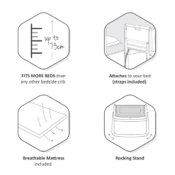 SnuzPod4 Bedside Bassinet