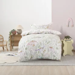 Squiggles Cotton Duvet Cover Set - Dino Garden