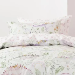 Squiggles Cotton Duvet Cover Set - Dino Garden
