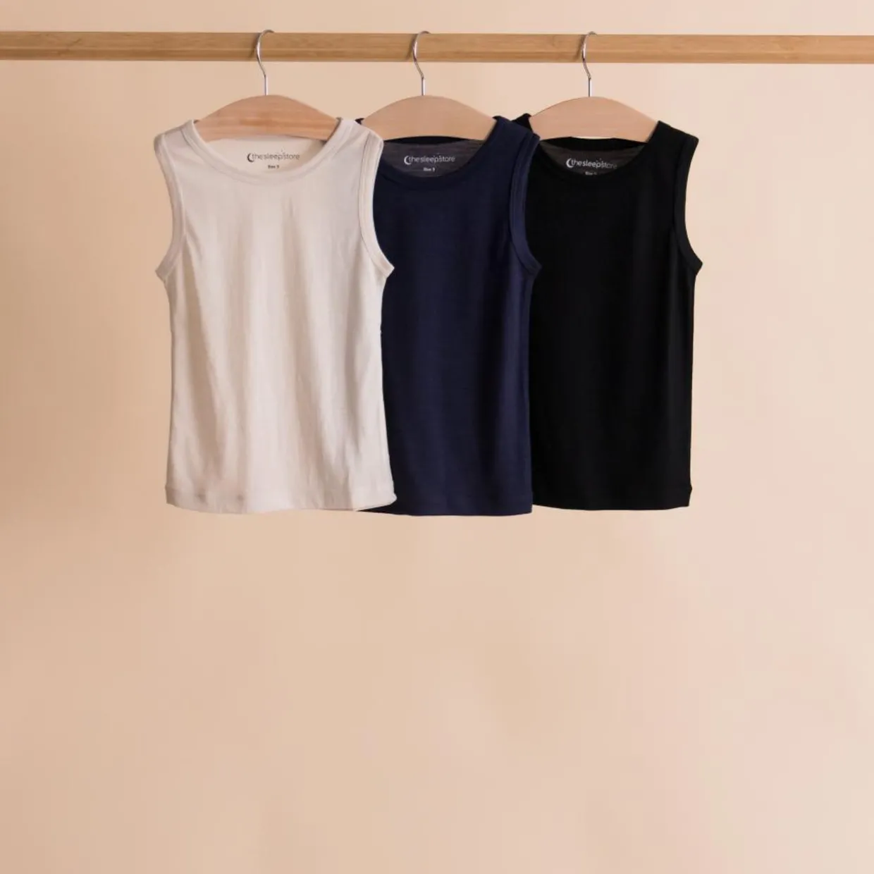 The Sleep Store All Seasons Merino/Tencel Singlet - Teen Size