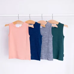 The Sleep Store Deluxe Merino Rib Kids Singlet