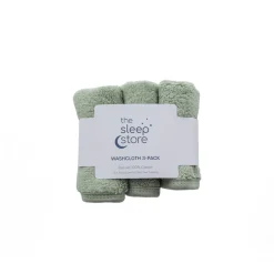 The Sleep Store Deluxe Towelling Wash Cloths - 3 Pack