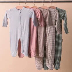The Sleep Store Jersey Merino - Footed Zipsuit