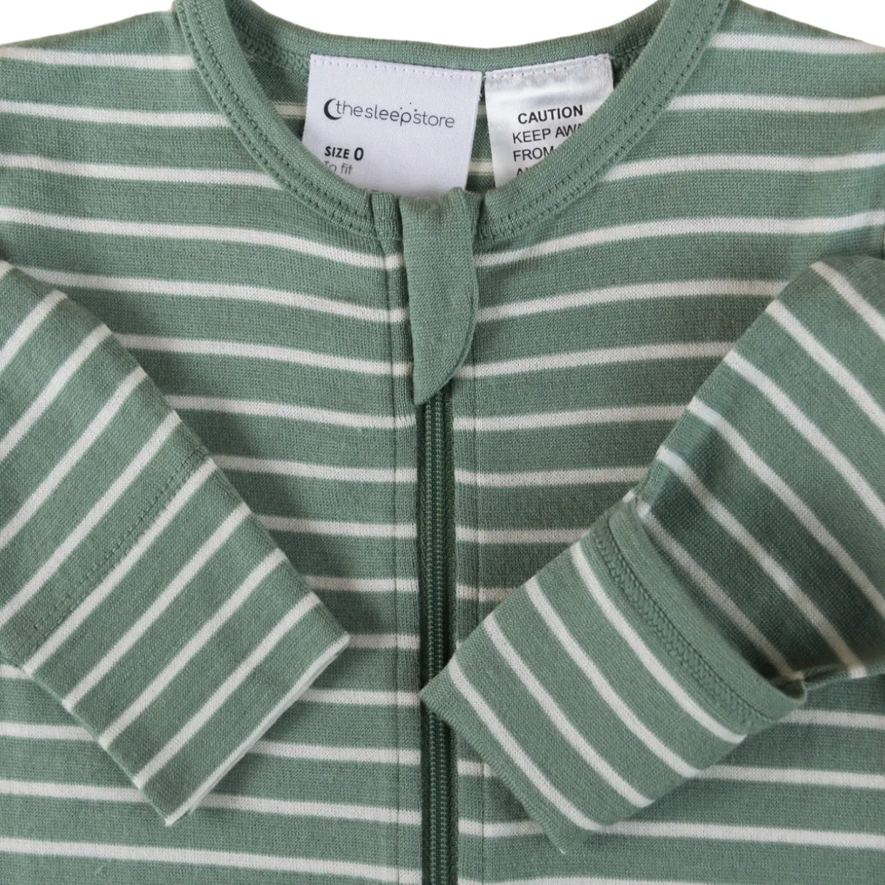 The Sleep Store Jersey Merino - Footed Zipsuit - Prem