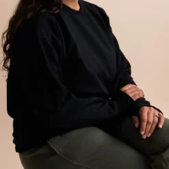 The Sleep Store Merino Tencel Fleece - Women's Crew Jumper