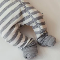 The Sleep Store Merino Zipsuit with Grippy Soles